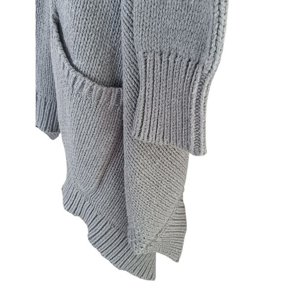 KF KaufmanFranco Collective Gray Knit Cardigan Sweater XS Oversized - Picture 7 of 16